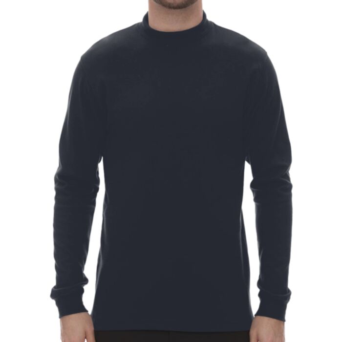 Jersey Interlock Mockneck Long Sleeve T-Shirt Thumbnail