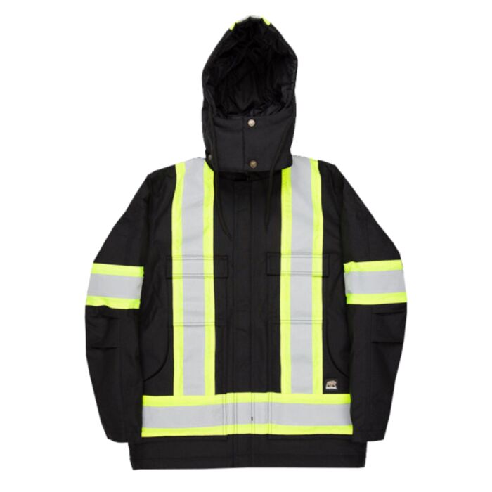 Men's Safety Striped Arctic Insulated Chore Coat Thumbnail