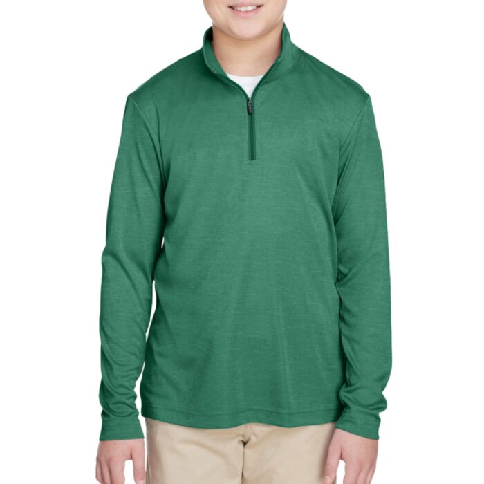 Youth Zone Sonic Heather Performance Quarter-Zip Thumbnail