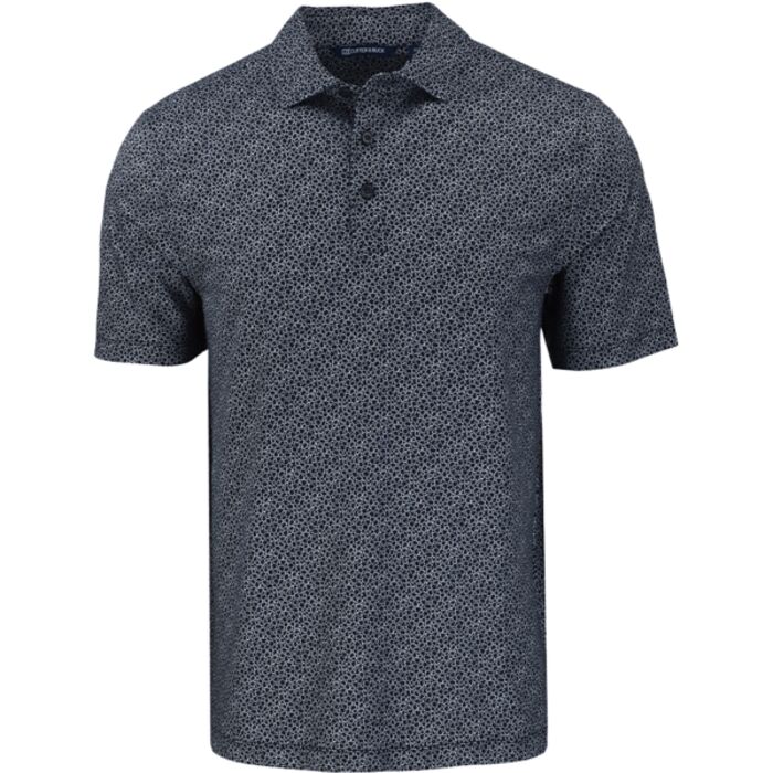 Cutter & Buck Pike Eco Pebble Print Stretch Recycled Mens Polo Thumbnail