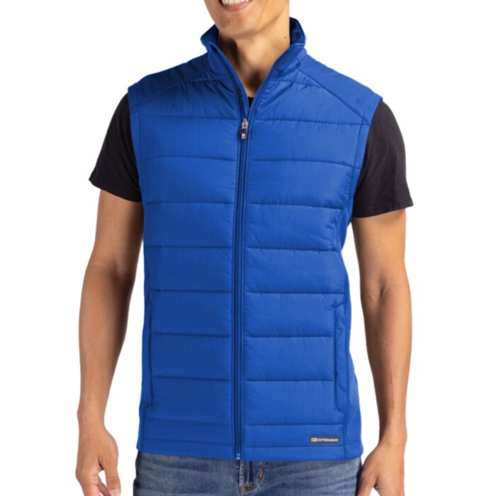 Cutter & Buck Evoke Hybrid Eco Softshell Recycled Mens Full Zip Vest Thumbnail