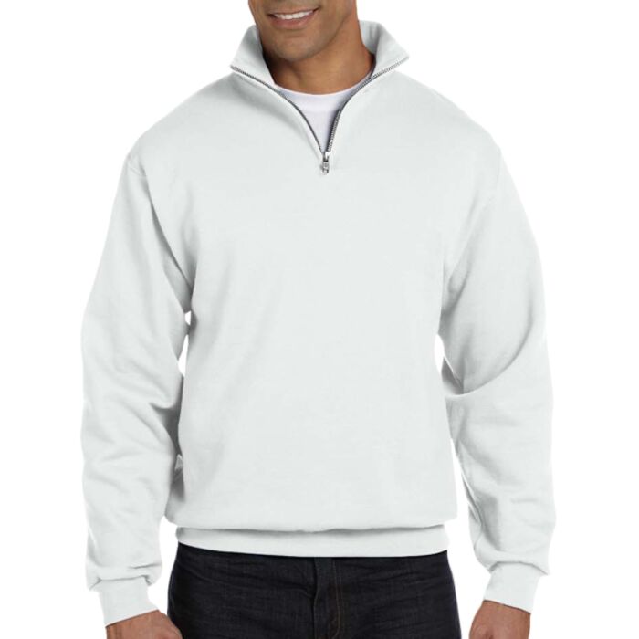 Adult NuBlend® Quarter-Zip Cadet Collar Sweatshirt Thumbnail