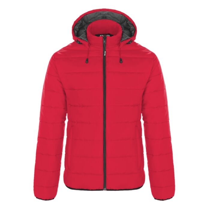 Ladies Puffy Jacket With Detachable Hood Thumbnail