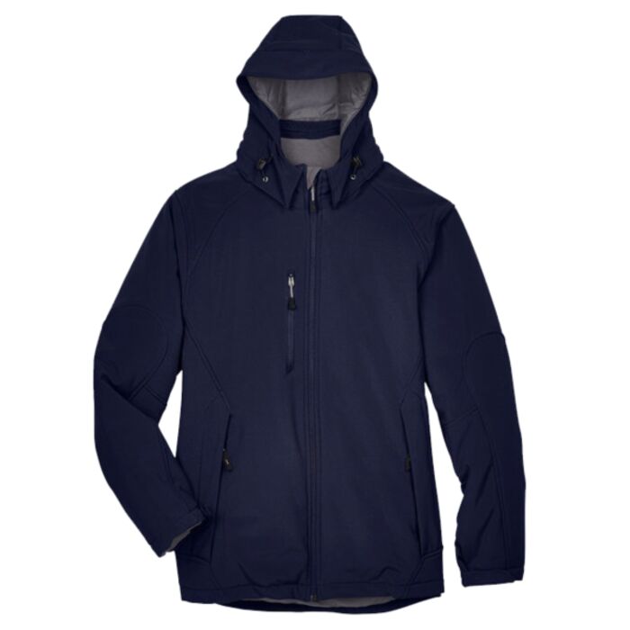 Men's Glacier Insulated Three-Layer Fleece Soft Shell Hood Jacket with Detachable Hood Thumbnail