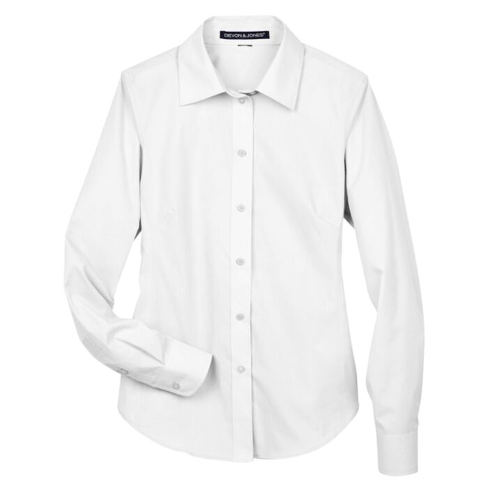 Women's Crown Collection® Broadcloth Woven Dress Shirt Thumbnail