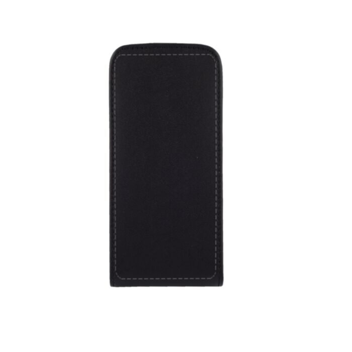 iPhone 5 Flip Case - Black (PU Leather) Thumbnail