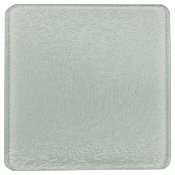 Square DyeTrans Glass Coaster, with White Sublimation Backing, 3.93" x 3.93" x .16". Tempered Textu Thumbnail