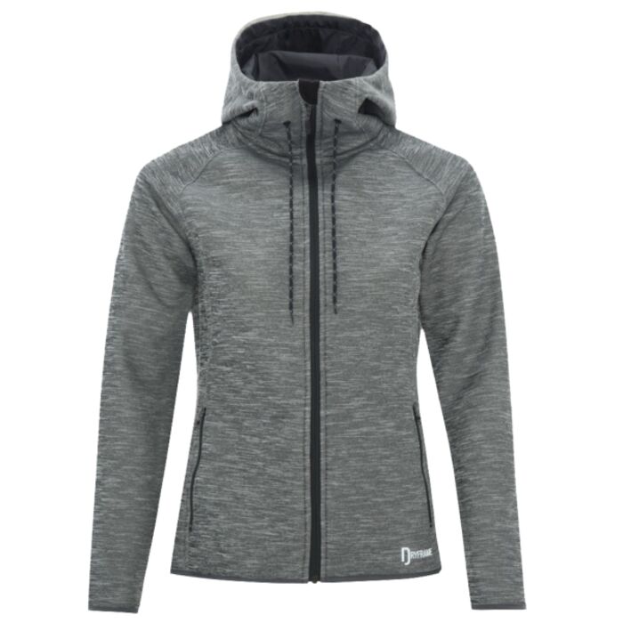 DRYFRAME® DRY TECH WATER RESISTANT FLEECE FULL ZIP HOODED LADIES' JACKET Thumbnail